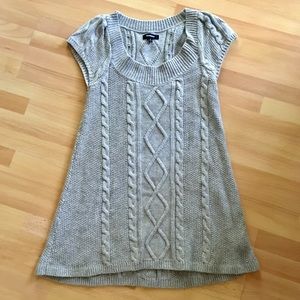 Express Gray Tunic Sweater